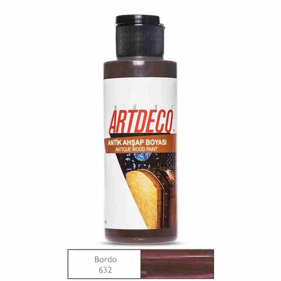 Artdeco 120 Ml Antik (eskitme) Ahşap Boyası Bordo 26r-632