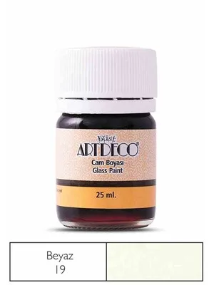 Artdeco 25 Ml Öğrenci Tipi Cam Boya 19 Beyaz