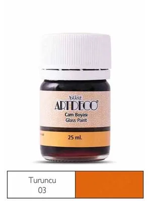 Artdeco 25 Ml Öğrenci Tipi Cam Boya 03 Turuncu
