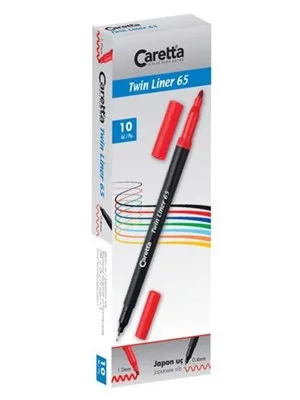 Caretta Çift Uçlu Keçeli Kalem 65 Turuncu