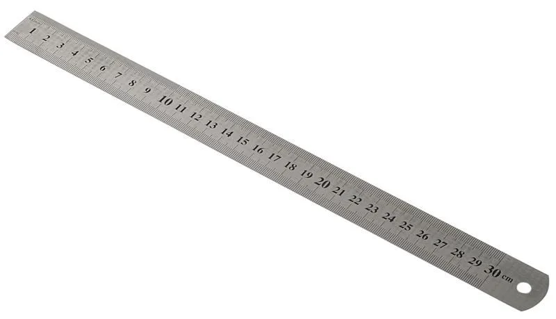 Kraf 30 Cm Çelik Cetvel İnç Ölçülü 530g