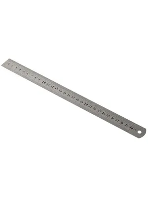 Kraf 30 Cm Çelik Cetvel İnç Ölçülü 530g