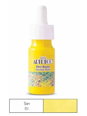 Artdeco 30 Ml Ebru Boyası 16b-01 Sarı
