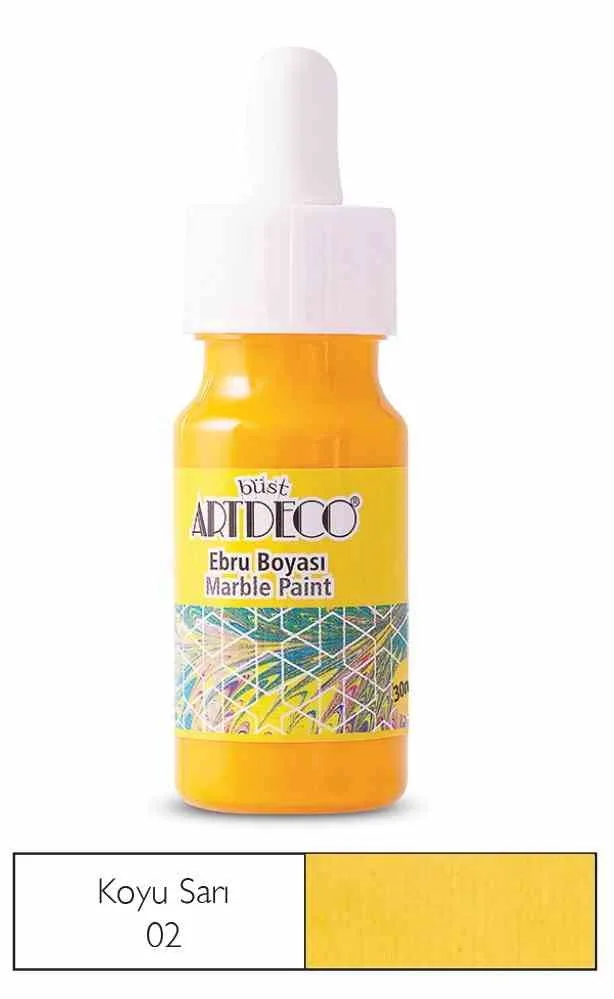 Artdeco 30 Ml Ebru Boyası 16b-02 K.sarı