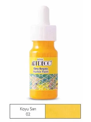Artdeco 30 Ml Ebru Boyası 16b-02 K.sarı