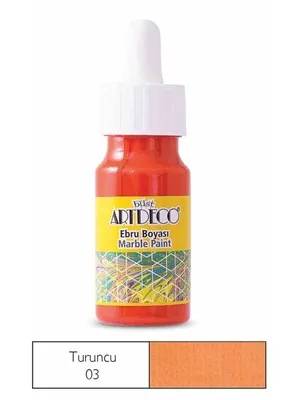 Artdeco 30 Ml Ebru Boyası 16b-03 Turuncu