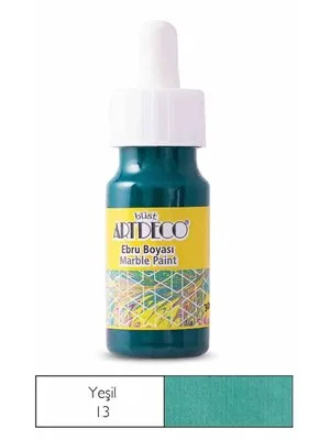 Artdeco 30 Ml Ebru Boyası 16b-13 Yeşil