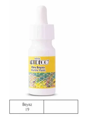 Artdeco 30 Ml Ebru Boyası 16b-19 Beyaz