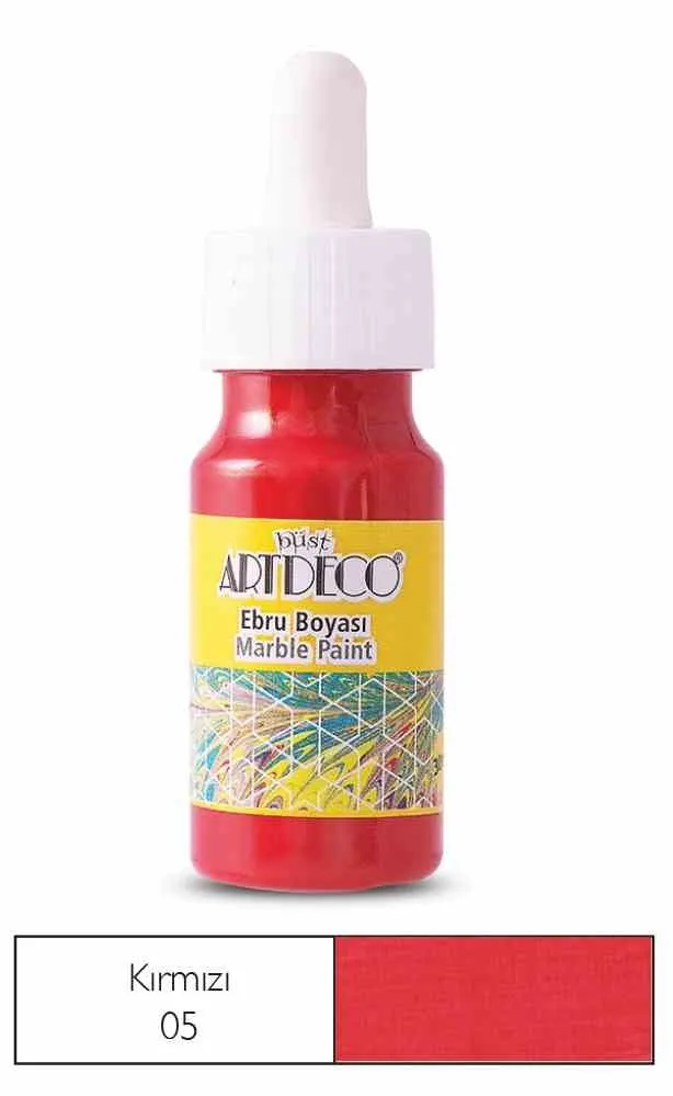 Artdeco 30 Ml Ebru Boyası 16b-05 Kırmızı