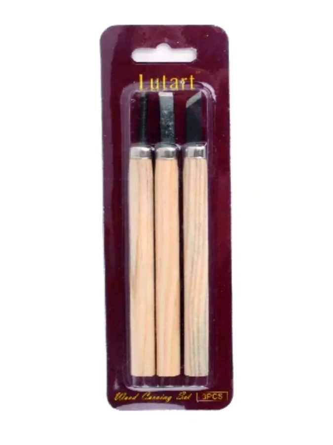 Lutart Ahşap Oyma Seti 3"lü La-7003