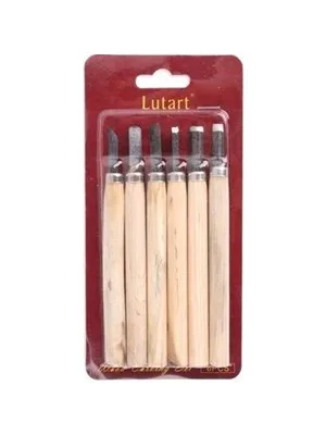 Lutart Ahşap Oyma Seti 6 Lı La-7006