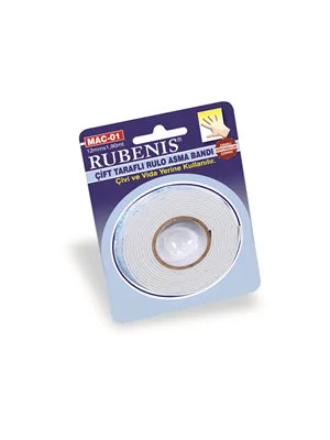 Rubenis 12x1.90 Çift Taraflı Köpük Bant Mac-01