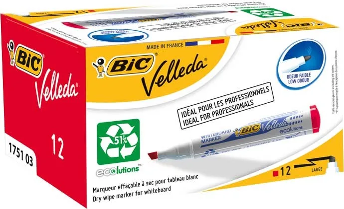 Bic Velleda 1751 Tahta Kalemi Kırmızı