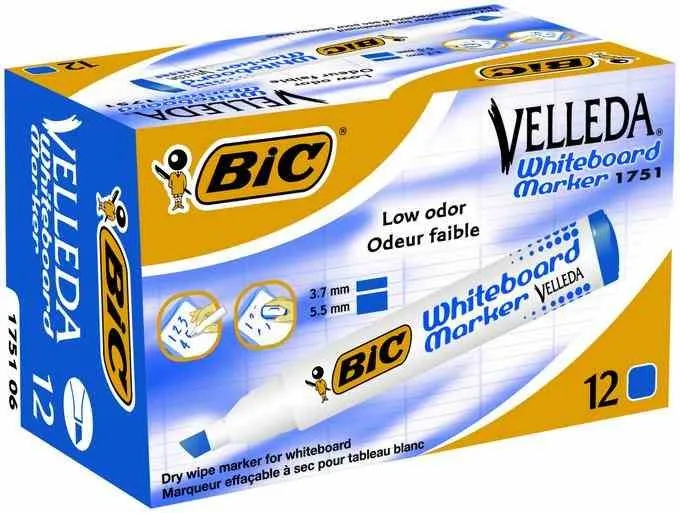 Bic Velleda 1751 Tahta Kalemi Mavi
