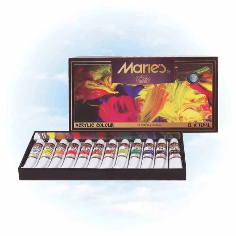 Maries Akrilik Boya 12 Li 812b