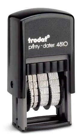 Trodat 4810 Tarih Kaşesi İngilizce