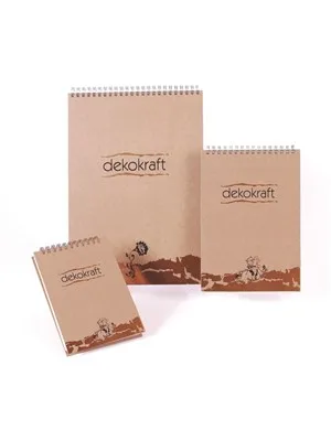 Keskin Color Dekokraft A4 Spiralli Bloknot Çizgili 100 Yp