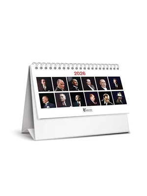 Keskin Color Karton Üçgen Masa Takvimi Atatürk Mtk-820 600129-99 (2026)