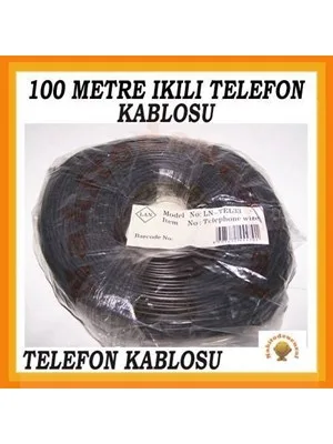 Köken Ln-tel33 100 Metre Telefon Kablosu Siyah