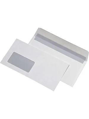 Asil 105x240 Diplomat Zarf Silikonlu Pencereli 90 Gr Beyaz