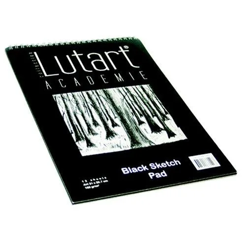 Lutart A4 Pastel Eskiz Defteri Siyah Zemin 12 Sy 160 Gr