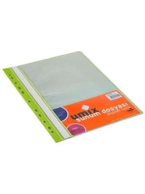 Umix Klasör İçi Sunum Dosyası 10 Lu Yeşil U1182