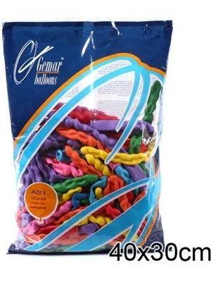 Gemar Sosis Balon Karışık Renk 100"lü