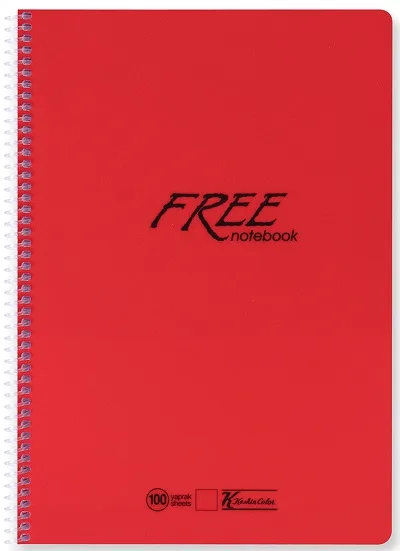 Keskin Color Free A5 Spiralli Pp Kapak Defter Çizgili 80 Yp 450121-99