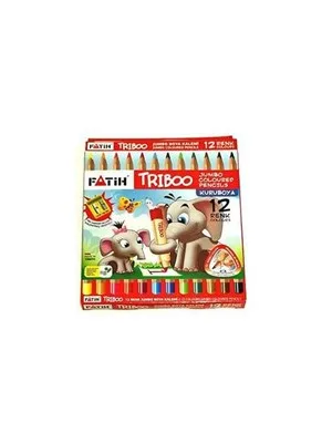 Fatih Jumbo Trıboo Kalemtraşlı Boya Kalemi 12 Li 33426