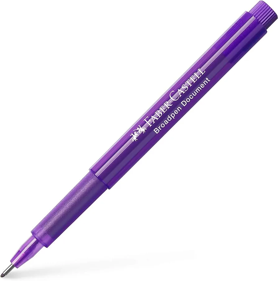 Faber Castell Broadpen 1554 Kalem Mor