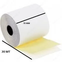 Ermet 75x20 Mt Otokopili Kasa Rulosu 2 Nüsha 10"lu