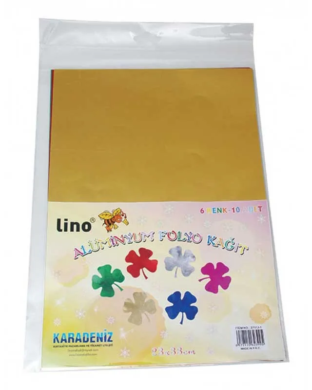 Lino 24x33 Alüminyum Folyo Çift Taraflı 10 Lu 2711j-1