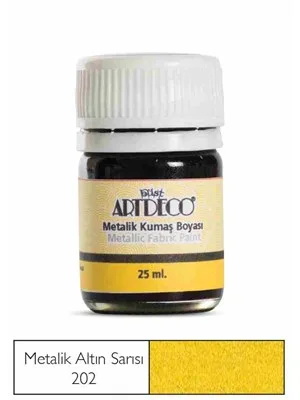 Artdeco 25 Ml Metalik Kumaş Boyası Altın Sarısı 11a-202