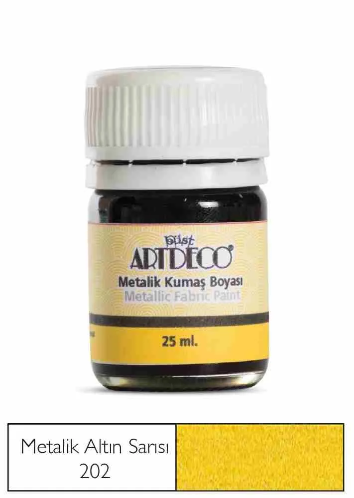 Artdeco 25 Ml Metalik Kumaş Boyası Altın Sarısı 11a-202