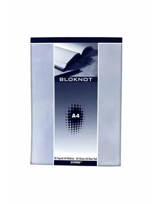 Bayındır A4 Karton Kapak Bloknot Düz 36 Yp 0102
