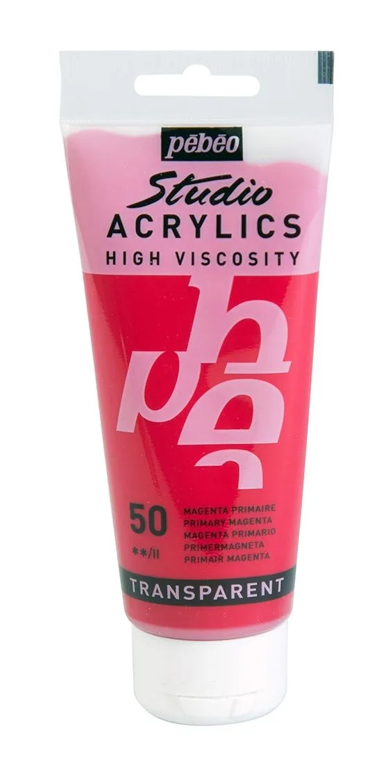 Pebeo 100 Ml Akrilik Boya Yüksek Yoğunluklu Magenta 50