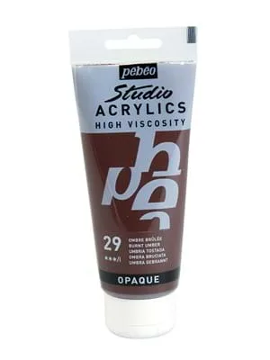 Pebeo 100 Ml Akrilik Boya Yüksek Yoğunluklu Koyu Kahve 29