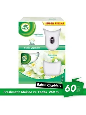Airwick Oda Sprey Freshmatıc 1 Yedek+makine Bahar Çiçekleri