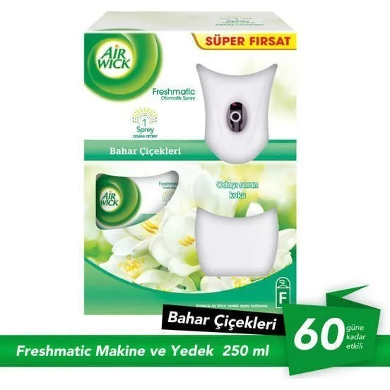 Airwick Oda Sprey Freshmatıc 1 Yedek+makine Bahar Çiçekleri