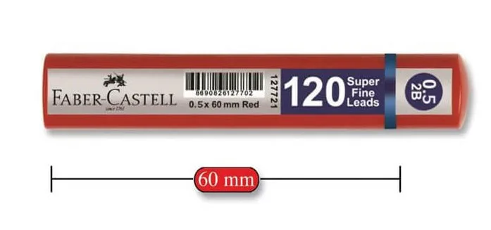 Faber Castell Grip 0.5 2b Min 120 Li Kırmızı