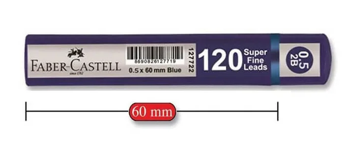 Faber Castell Grip 0.5 2b Min 120 Li K.mavi