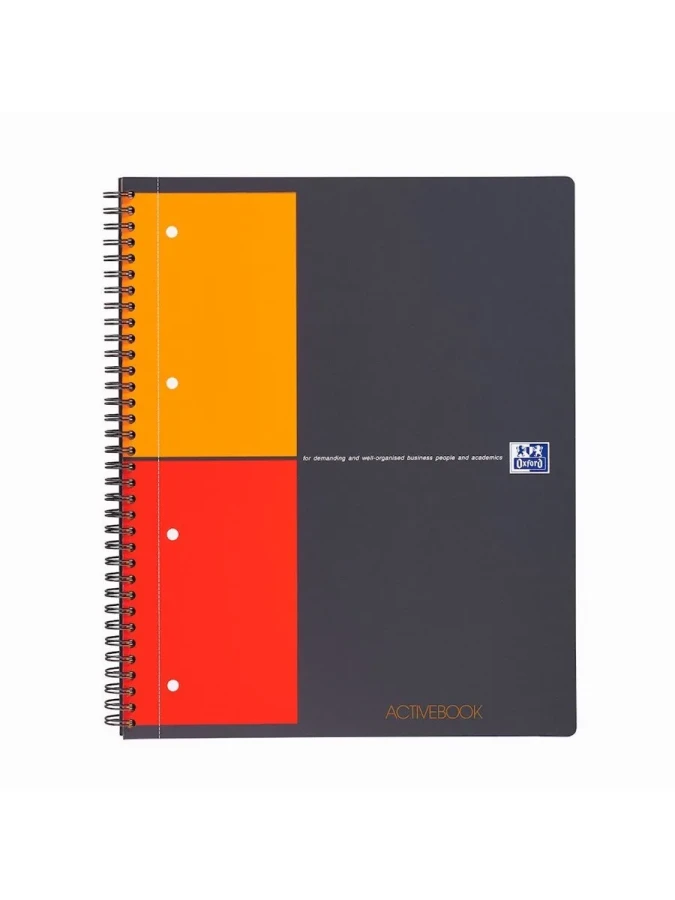 Oxford Actıve A4 Pp Kapak Spiralli Defter Kareli 80 Yp 104329