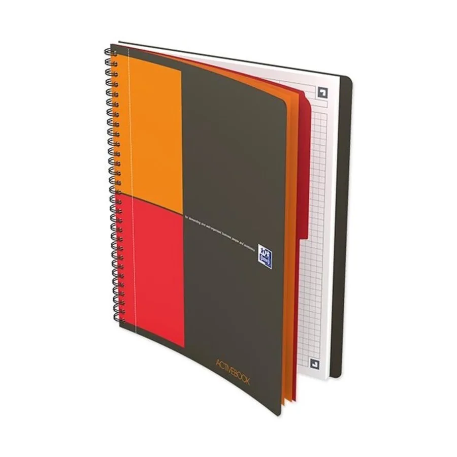 Oxford Meetıng A4 Lastikli Spiralli Defter 80 Gr Kareli 80 Yp 100362