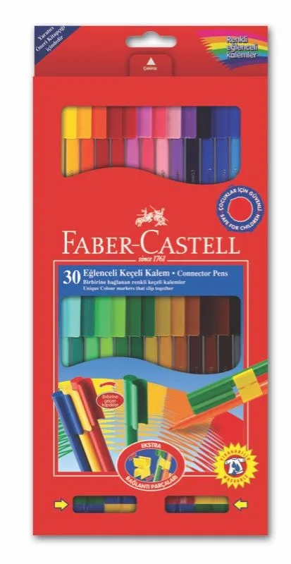Faber Castell Eğlenceli Keçeli Kalem (marker) 30 Lu 5068113