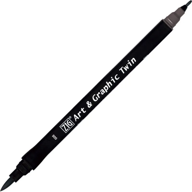 Zig Art Tut-80 Graphic Boyama Kalemi 008 Gray