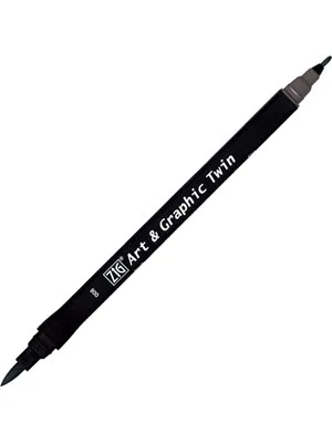Zig Art Tut-80 Graphic Boyama Kalemi 008 Gray
