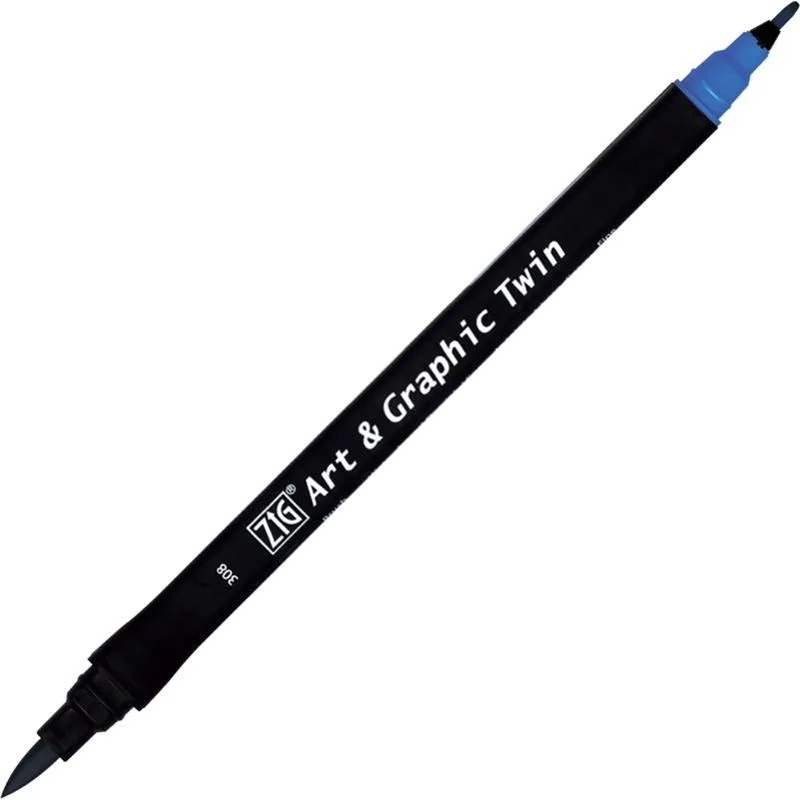 Zig Art Tut-80 Graphic Boyama Kalemi 308 Cornflour Blue