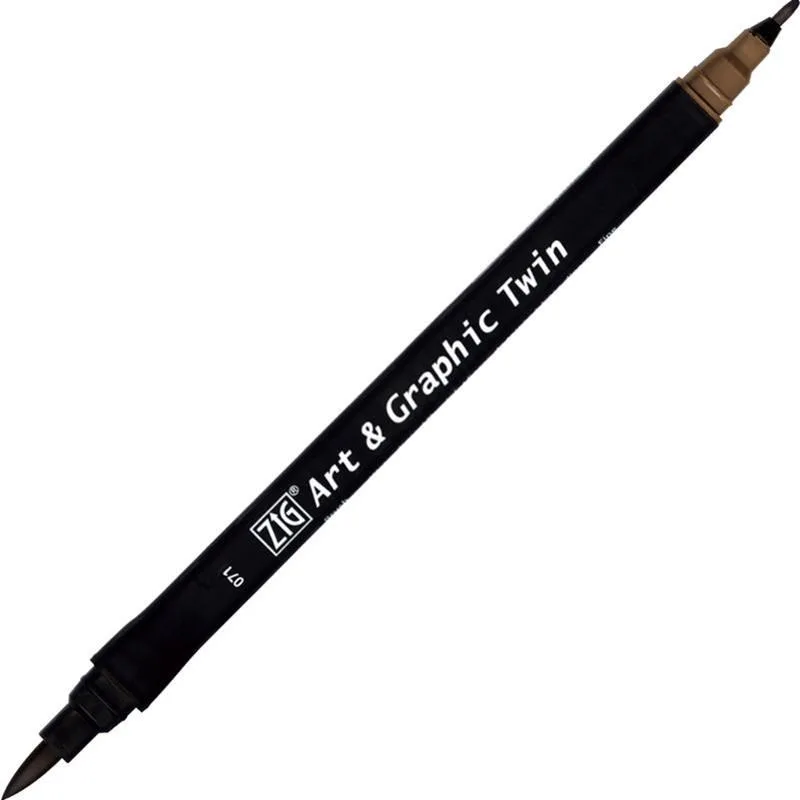 Zig Art Tut-80 Graphic Boyama Kalemi 071 Mıd Brown