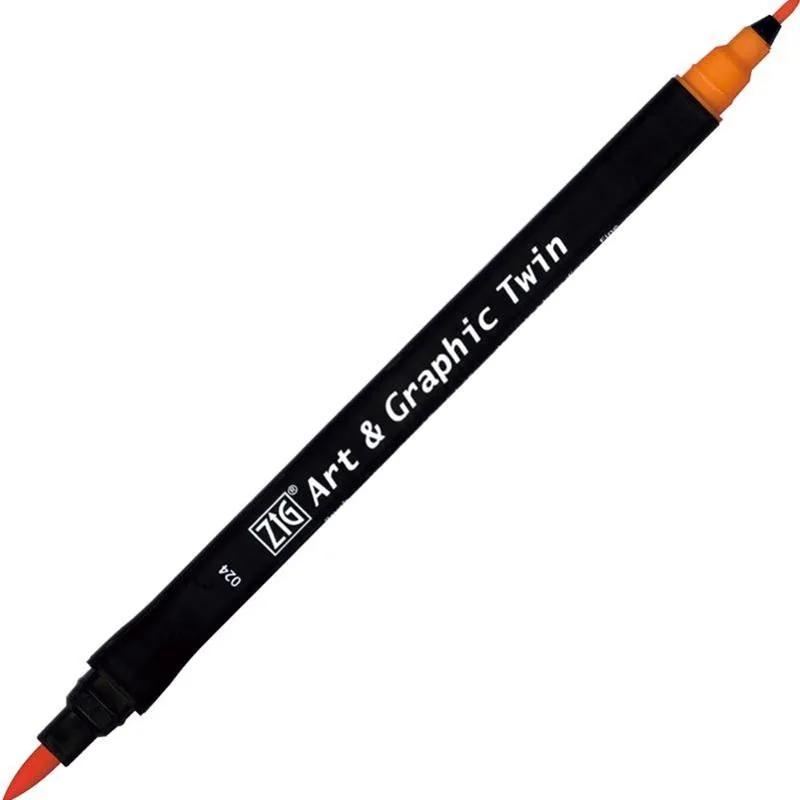 Zig Art Tut-80 Graphic Boyama Kalemi 024 Scarlet Red