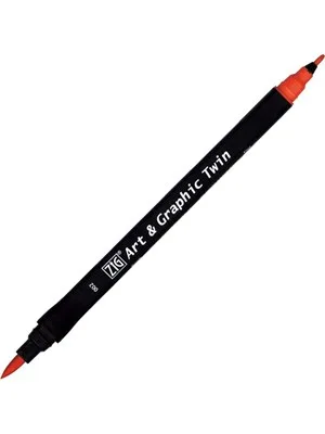 Zig Art Tut-80 Graphic Boyama Kalemi 002 Red